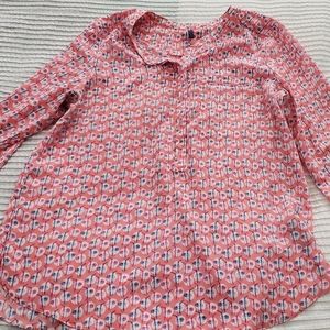 Womens Size Large NYDJ Pink Blouse